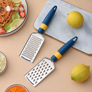 Fruit Vegetable Tools WORTHBUY Manual Grater Stainless Steel Cheese Potato NonSlip Plastic Handle Slicer Kitchen Gadgets 230204
