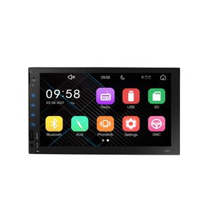 Double Din Car Stereo Radio FM Audio Bluetooth MP5 Player USB Multimedia Radio med händer Free Calling Support USB/SD -kort med fjärrkontroll