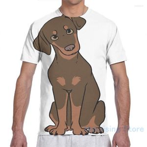 Męskie koszulki Dobermann (wątroba opalenizna) Mężczyźni T-shirt Kobiety na całej druku moda dziewczyna koszulka chłopiec topy koszulki krótkie rękawy