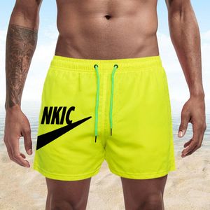 Summer Men's Shorts Sport Casual Fitness Breathable Training Drawstring Candy Colors Loose Male Beach Pants Brand LOGO Print S-4XL