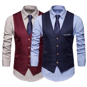 Ternos masculinos Blazers Fashion Business Vest Soft Texture Suit de cistas Slim Fit Simples Solid Color Men Men Wedding Coloat 230203