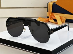 Occhiali da sole pilota dal nuovo design alla moda 1092 con montatura in acetato senza montatura, occhiali di protezione UV400 per esterni in stile semplice e popolare