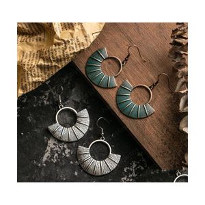 Dingle ljuskrona vintage boho ￶rh￤nge f￶r kvinnliga kvinnliga etniska h￤ngande ￶rh￤ngen mode uttalanden indiska smycken tillbeh￶r sl￤pp dha8o