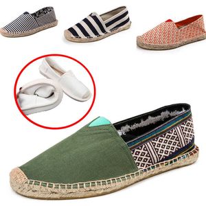 Dress Shoes Women Summer Linen Breathable Casual Flats Shoes Mens Espadrilles Loafers Fashion Boy Canvas Shoes Fisherman Driving Footwear G230130