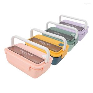 Dinnerware Sets Lunch Container Independent Space Easy To Clean 1100ml Salad For Office Workers