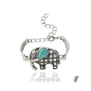 Очарование браслетов винтажное дизайнер ретро -слон Сова бохо ювелирные браслеты Vipjewel Drop Deliver Dhkz4