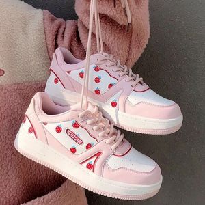 Klänningskor Womens Sports White Kawaii Female Sneakers Casual Spring Autumn Basket Tennis Platform Flat Running Vulcanize Lolita 230204