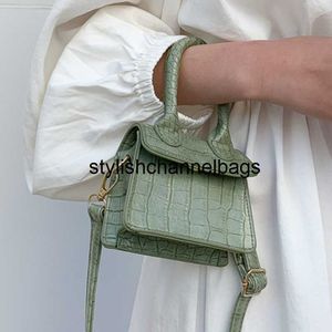 Totes Mini Small Square bag Fashion New Quality PU Leather Women's Handbag Crocodile pattern Chain Shoulder Messenger Bags 0205/23