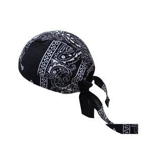 Bandanas Hip Hop Men Square Paisley Fashion Fabric Ride M￡scara de cabe￧a para mulheres para meninas esportes bandas de cabelo acess￳rios Drop Deli Deli Otgiz