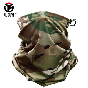 Scarves Magic Headband Multicam Camouflage Tactical Neck Warmer Tube Face Cover Bandana Head Military Bicycle Scarf Wristband Pirate Rag 230203