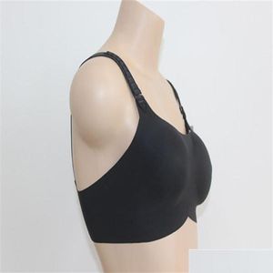 Bust Shaper Selling Bra For Sile False Breast Beige Black Color Sexy Push Up Man Cross Dresser Size 75C95C225F Drop Delivery Health Dhaky