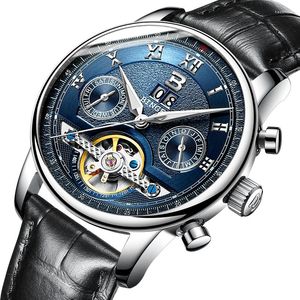 Armbanduhren Schweiz BINGER Uhren Herren Tourbillon Mehrere Funktionen Wasserdicht Mechanisch Männlich B-8603M-6