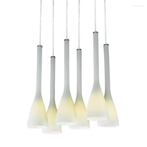 Pendant Lamps Modern Brief Fashion 8HEAD GALSS Lights Lighting Bar Lamp Magnolia Glass ZCL