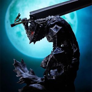 Action Toy Figures Anime Berserk Guts L Figure Black Battle Armor War Damage Guts L Swordsman Action Figurine Model Doll Collection Kids Toys Gift 230203