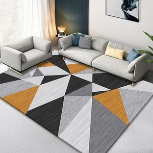 Tappeti Moda Moderna Luce Lusso Nero Grigio Marmo Linea Metallo Soggiorno Camera da Letto Comodino Tappeto Tappetino Alfombra Tapetes De Sala