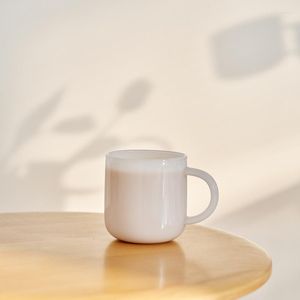 Tazze Acqua per uso domestico in vetro borosilicato resistente alle esplosioni e alle alte temperature Tazza da caffè di bell'aspetto per bere il tè