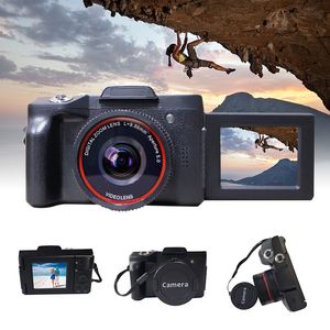 Câmera de vídeo de câmeras digitais Full HD 1080p 16MP Recorder com lente grande angular para vlogging DJA99 230204