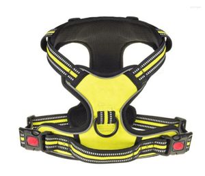 Hundhalsar Pet Chest Harness Explosion-Proof Breatble Reflective Vest-Style Safety for Medium och Large Training Supplies