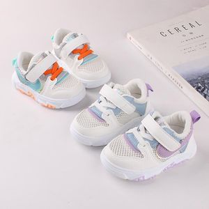 Atletiska skor mode Autumn Kids Baby Boys Girls Casual Sneakers Little White Breattable Soft Anti-Slip Running Sports