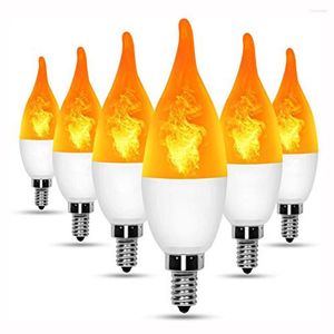 Flame Effect Light Bulbs E27 E14 LED Flickering Candelabra Lighting Bulb Indoor Outdoor Bar Party Lamp Christmas Decoration