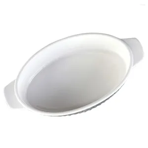 Bowls Portable Roasting Dish Ceramic Baking Pan High Temperature For Banquet Kitchen