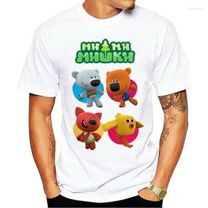 Heren t shirts Rusland anime mimi mishki shirt mimimishki kleine beer 2023 s t-shirt mode kinderen volwassen tee mi-mi-mishki familiefeest doek