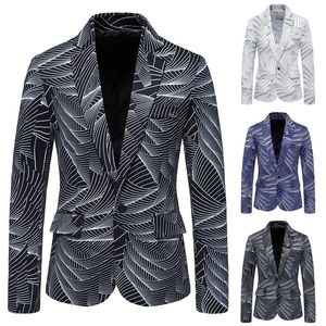 Abiti da uomo blazer blazer uomini da stampa floreale giacca affare office di festa del ballo interno matrimonio elegante smoking smokre giacche hombre