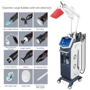 2023 Facial analysis microdermabrasion skin deep cleaning hydralasfacial machine oxygen mesotherapy gun RF lift face rejuvenation hydro 10 in1