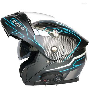 Мотоциклетные шлемы мужчины женщины переворачивают шлем с Bluetooth cascos para moto motocross