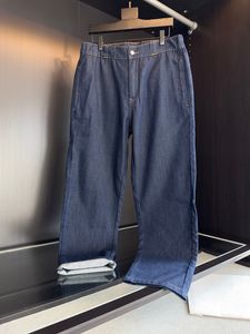 2023 Mäns rakt genom Casual Jeans Luxury Brand Quality Design Classic mångsidig primärfärgfjäder och sommar ny stil