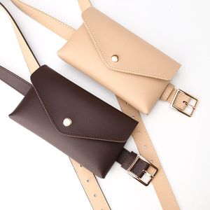 Waist Bags Packs Women Leather PU Adjustable Belt Bag Pack Wallet Phone Pouch Ladies Salesperson Work EY 230204