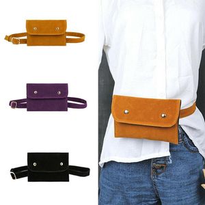 Bolsas de cintura Moda Mulher Girl Fanny Pack Belt Bolsa Bolsa Viagem Hip Bum Mini Purse Green Green Preto Purple Brown