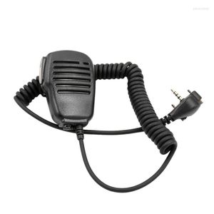 Microphones AT41 Shoulder Speaker Microphone Hand Mic With PFor Vertex Standard Portable Two-Way Radio VX-231 EVX-531 VX-160 VX-168 VX-18