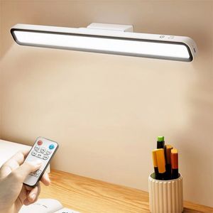 LED -skrivbordsbordslampa USB laddningsbara lampor Stepless Dimning Table Lamp Hängande magnetiska sovrumsbord Läsningslampor