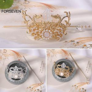 Hårklämmor Barrettes Retro Hairpins Sticks Bun Holder For Women Men Chinese Style Headpieces Luxury Tiaras and Crowns Hairbandshair Tris22