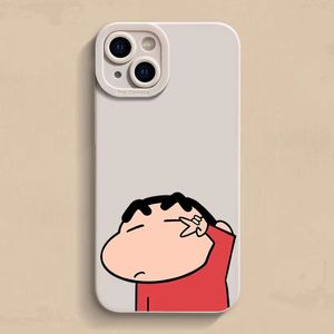 Stylish Silicone Cartoon Anime Telefonfodral Lämplig för iPhone14 13 12 Pro Max 11 12 13 Plus All-Inclusive Protection Phone Case