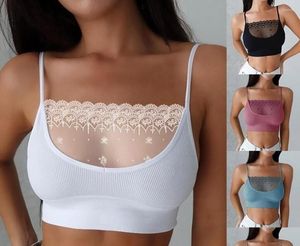 Camisoles Tanks Bekväma sömlösa BRA Kvinnors Unpadded Olänkade underkläder Sexig öppen rygg