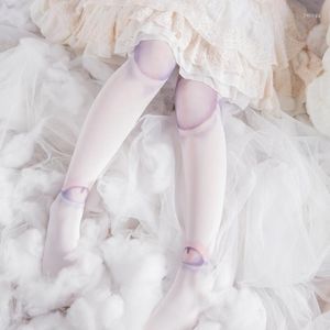 Frauen Socken Japanische Lolita Original Strümpfe SD Puppe Kugelgelenk Samt Druck Weiche Angehende Mädchen Hosen Tattoo Seide Strumpf XWZ-L002