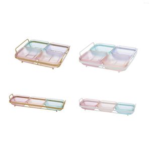 Plates Multifunctional Candy Serving Tray Condiment Storage Container Dessert Plate For Home Party Birthday Holiday Wedding