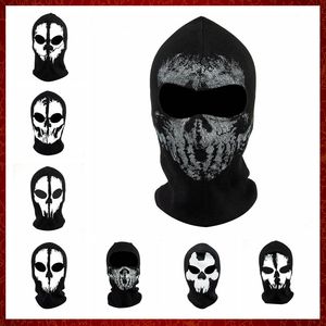 Mzz148 Motorcycles Maska Skull Ghost Skull Mask Multi Bandana Rower Motorcycle Scarf Mask CS Ski Neekwear Neck Halloween Party Maski