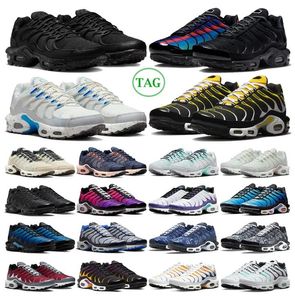 Tns Plus Tn Mens airs Running Shoes Grey Yellow Orange Blue Fury Pink Fade Triple Black White OFF Womens Trainers Sneakers Casual shoes 40-46