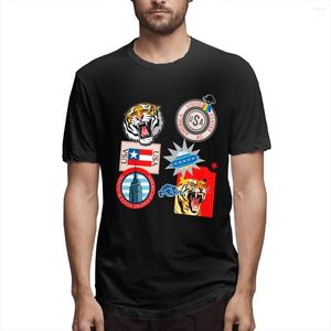 Magliette da uomo T-shirt a maniche corte UFO American Empire Building T-shirt estive T-shirt alla moda