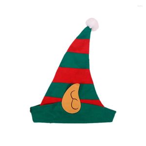 Dekoracje świąteczne 2PCS Elf Hat dla dorosłych Dzieci Ozdoby Święta Mikołaj