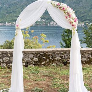 Decorazione per feste Matrimonio Arco Drappeggio Tessuto Chiffon Drappeggio Cerimonia Ricevimento Decorazioni Swag