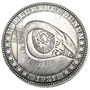 Hobo Coins USA Morgan Dolar Göz Gümüş Kaplama Kopyalı Para Metaller Metal El Sanatları Özel Hediyeler #0208