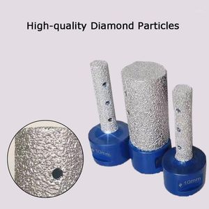 Professionella borrbitar M14 Diamond Finger Thread Filling för porslin Marble Granit Dia 10/20/25mm vakuumblödad trimkniv