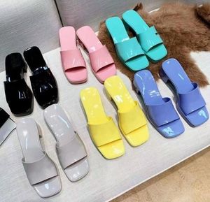 Top brand female slipper designer sandals summer Jelly slipper with high heels luxury casual shoes Alphabet beach shoes