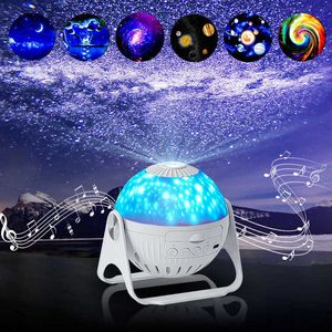 Galaxy Projector Star Projector-360 Grau Auto Rotação Automática Projector Starry Planetarium-Presente de luz da noite para crianças