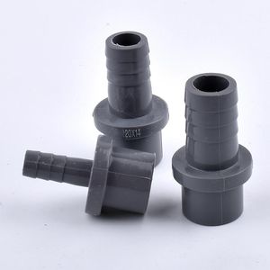 Vattenutrustning 5-20 st 20mm 25mm till 5/8/10/12/12/16/18/20mm grå PVC-slangkontakt Garden Irrigation Fiting Hard Tube Plast Pagod