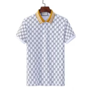 2023 Moda Tasarımcı Erkek Gömlek Medusa T-Shirt Yaz Günlük İşlemeli Medusa Desen Saf Pamuk Yüksek Sreetbusiness Moda Siyah ve Beyaz Yaka Gömlekleri